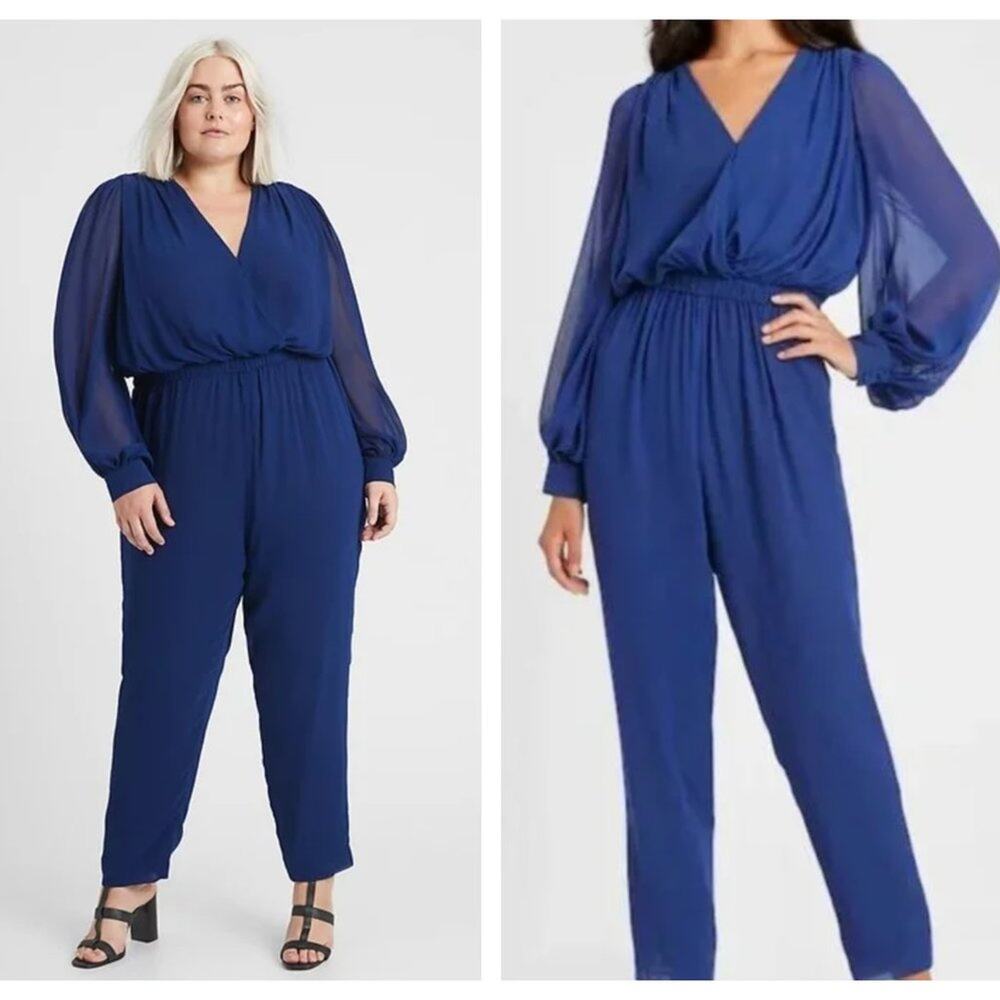 Banana Republic Blue Jumpsuit - Picture 1 of 2